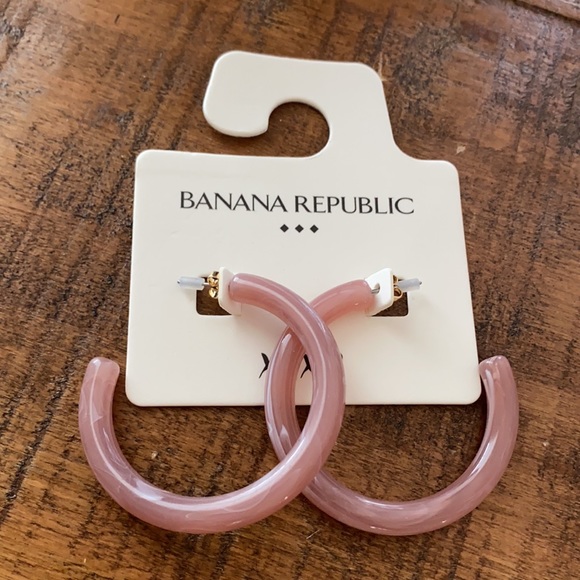 Banana Republic Resin Hoop Earrings - Picture 3 of 7